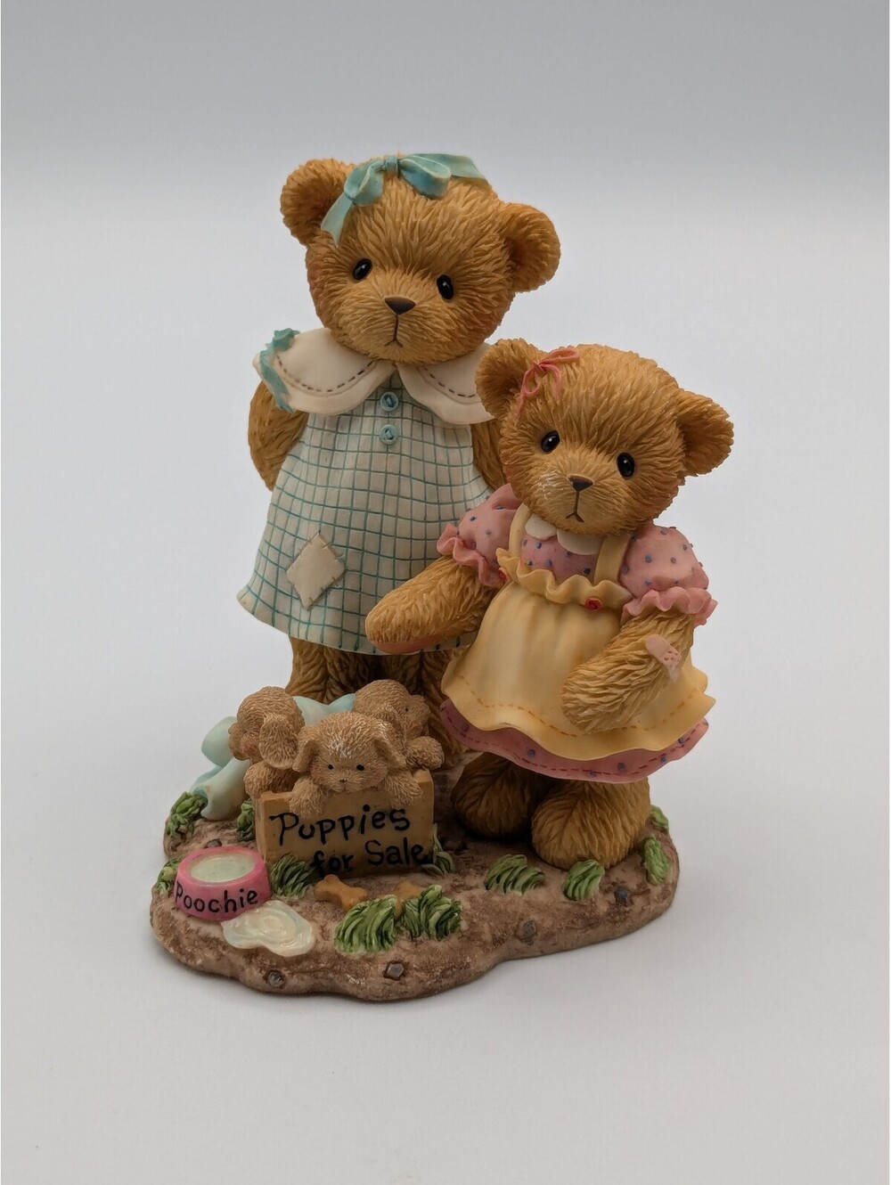Cherished Teddies Jo and Dee A Warm Heart Is A Good Home (789798) 2001, Rare